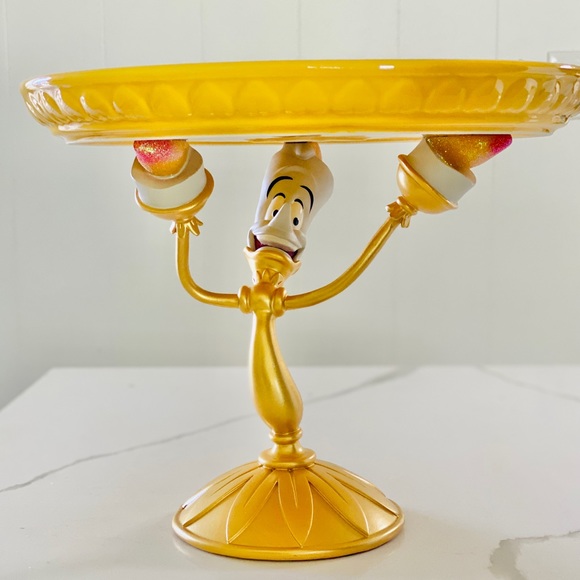 Disney Kitchen Authentic Beauty And The Beast Lumiere Cake Stand
